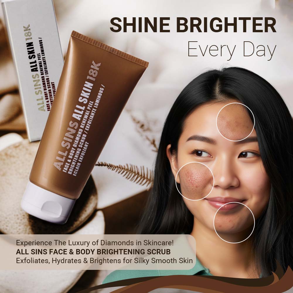 FACE & BODY DIAMOND RENEWAL PEEL BRIGHTENING SCRUB 200 ML ALL SINS