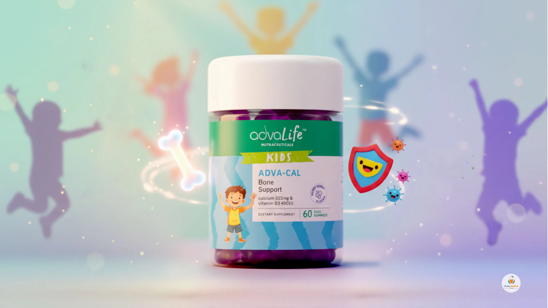 How Adva-Cal Kids (Calcium + Vitamin D3) GUMMIES Help Solve Growth and Development Challenges | Ajak Medical