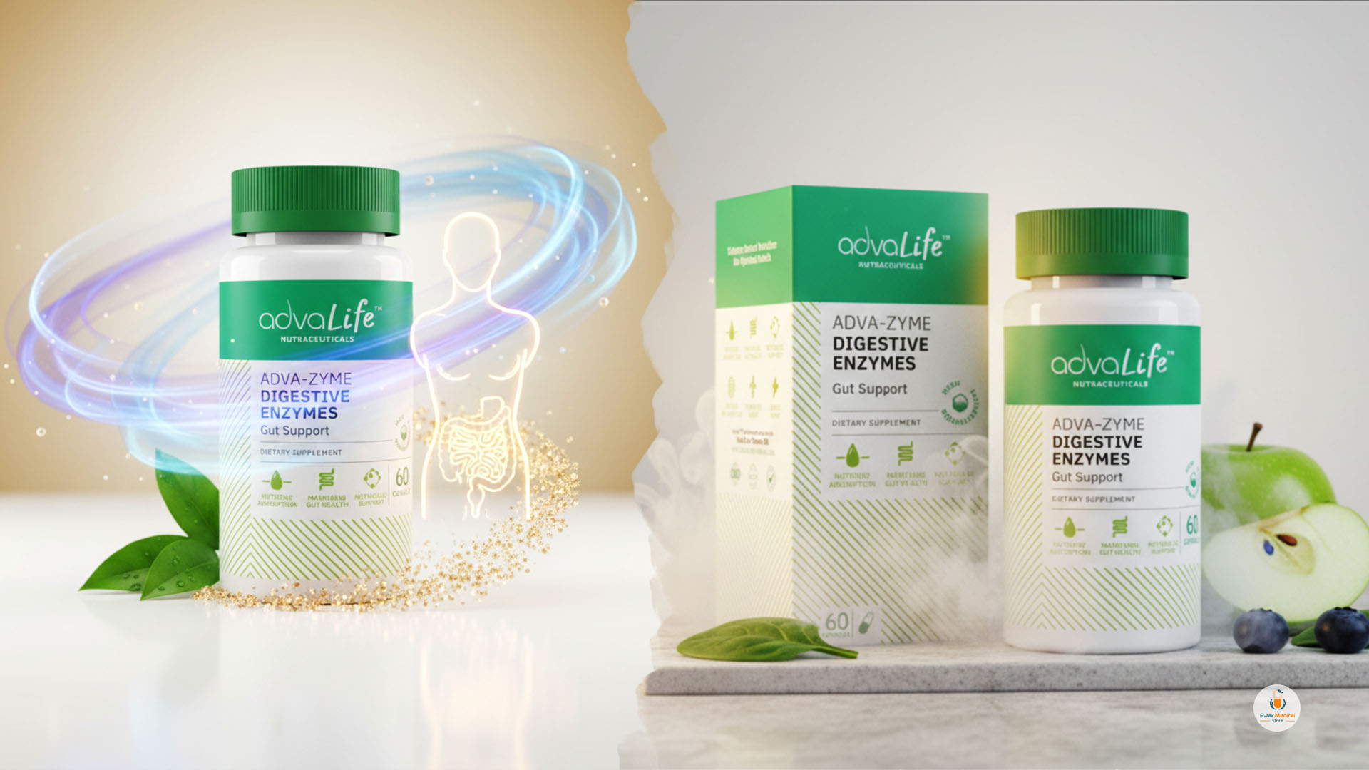 Adva-Zyme Digestive Enzymes: The Smart Solution for Bloating and Discomfort | Ajak Medical