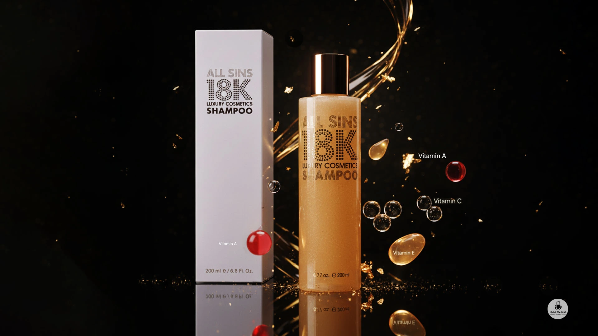 Soft, Shiny, and Youthful Hair with ALL SINS 18K Shampoo - Ajak Medical