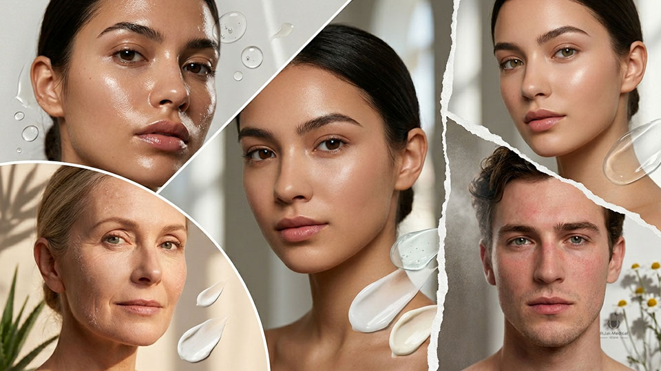 Different Skin Types and Their Needs: Oily, Dry, Combination & More | Ajak Medical